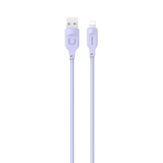 Кабель Usams US-SJ565 Lithe FC USB-A to Lightning 2.4A 1.2m Purple (SJ565USB03)