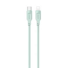 Кабель Usams US-SJ566 Lithe PD | FC USB-C to Lightning 20W 1.2m Green (SJ566USB04)