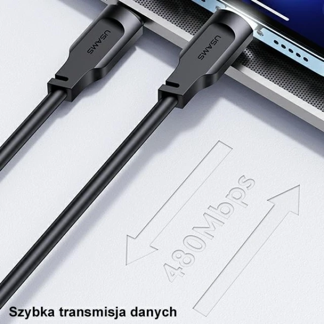 Кабель Usams US-SJ566 Lithe PD | FC USB-C to Lightning 20W 1.2m Green (SJ566USB04)