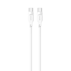 Кабель Usams US-SJ567 Lithe PD | FC USB-C to USB-C 100W 1.2m White (SJ567USB02)