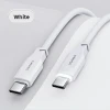Кабель Usams US-SJ567 Lithe PD | FC USB-C to USB-C 100W 1.2m White (SJ567USB02)