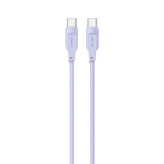 Кабель Usams US-SJ567 Lithe PD | FC USB-C to USB-C 100W 1.2m Purple (SJ567USB03)