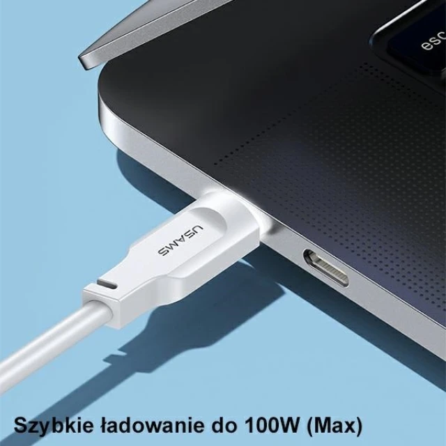 Кабель Usams US-SJ567 Lithe PD | FC USB-C to USB-C 100W 1.2m Green (SJ567USB04)