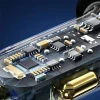 Автомобільний зарядний пристрій Usams US-CC158 PD/QC 125W 2xUSB-A | USB-C Transparent Black (CC158CC01)