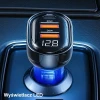 Автомобільний зарядний пристрій Usams US-CC158 PD/QC 125W 2xUSB-A | USB-C Transparent Black (CC158CC01)