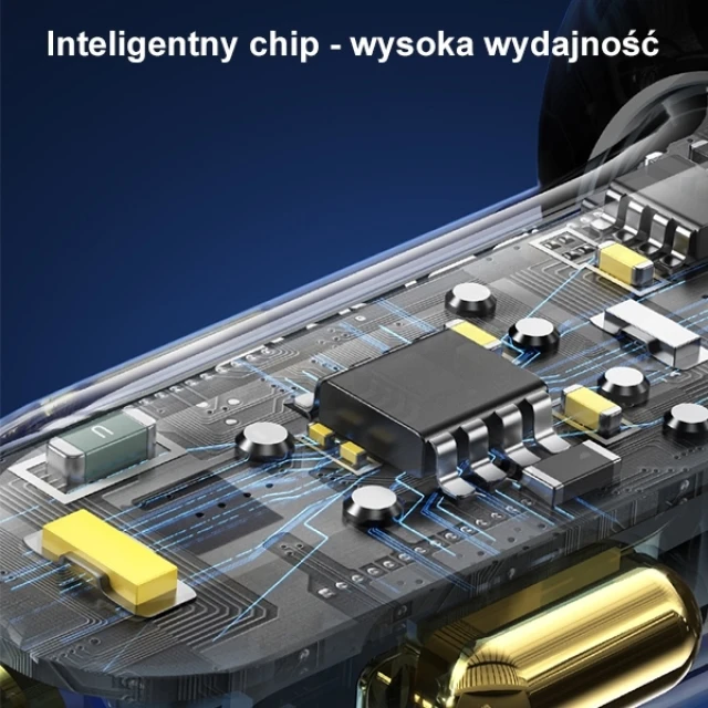 Автомобільний зарядний пристрій Usams US-CC159 PD/QC 80W 2xUSB-A | USB-C Blue (CC159CC02)