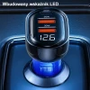 Автомобільний зарядний пристрій Usams US-CC159 PD/QC 80W 2xUSB-A | USB-C Blue (CC159CC02)