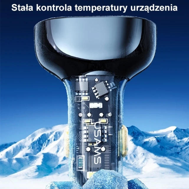 Автомобільний зарядний пристрій Usams US-CC159 PD/QC 80W 2xUSB-A | USB-C Blue (CC159CC02)