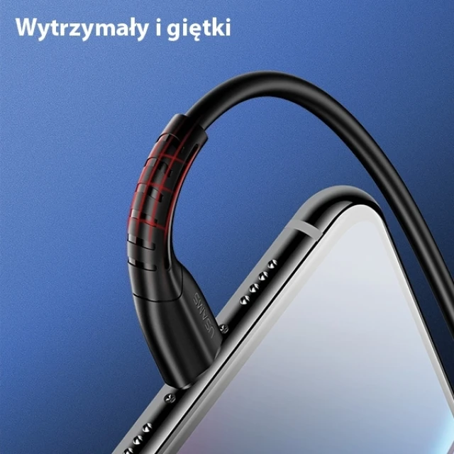 Кабель Usams US-SJ365 U35 FC USB-A to Micro-USB 2A 1m Black (SJ365USB01)