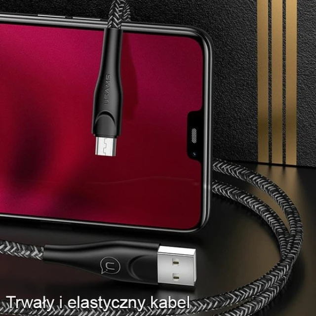 Кабель Usams US-SJ393 U41 FC USB-A to Micro-USB 2A 1m Red (SJ393USB02)