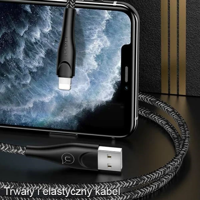 Кабель Usams US-SJ394 U41 FC USB-A to Lightning 2A 2m Red (SJ394USB02)