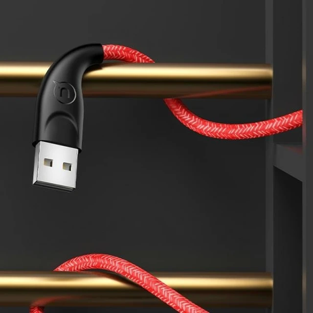 Кабель Usams US-SJ394 U41 FC USB-A to Lightning 2A 2m Red (SJ394USB02)