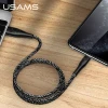 Кабель Usams US-SJ397 U41 FC USB-A to Lightning 2A 3m Black (SJ397USB01)