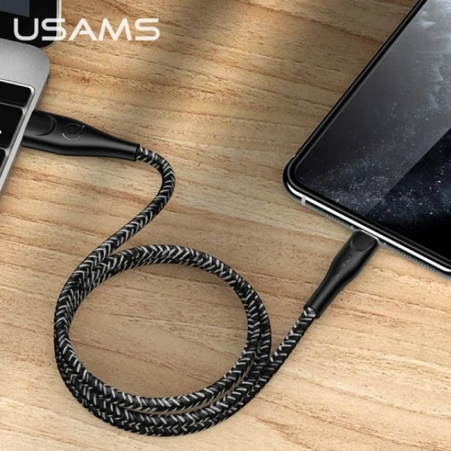 Кабель Usams US-SJ397 U41 FC USB-A to Lightning 2A 3m Black (SJ397USB01)