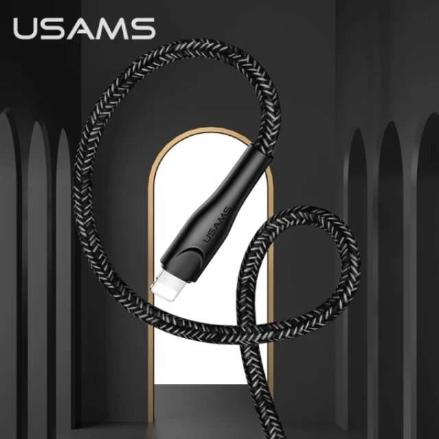 Кабель Usams US-SJ397 U41 FC USB-A to Lightning 2A 3m Black (SJ397USB01)