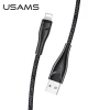 Кабель Usams US-SJ397 U41 FC USB-A to Lightning 2A 3m Black (SJ397USB01)