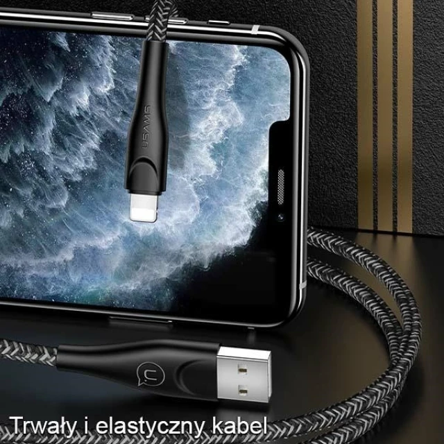 Кабель Usams US-SJ397 U41 FC USB-A to Lightning 2A 3m Red (SJ397USB02)