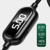 Кабель Usams US-SJ423 U48 Display FC USB-A to Lightning 2A 1.2m Black (SJ423USB01)