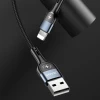 Кабель Usams US-SJ423 U48 Display FC USB-A to Lightning 2A 1.2m Black (SJ423USB01)