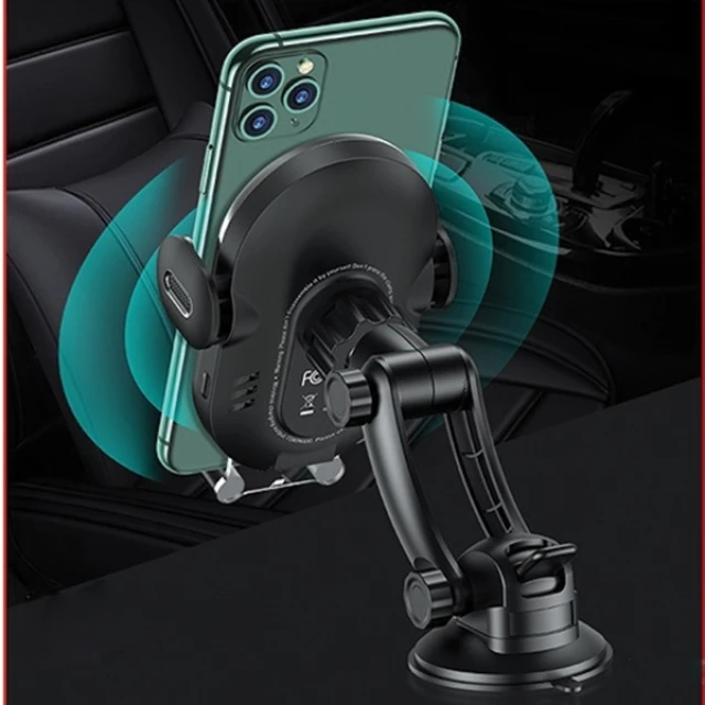 Автотримач з функцією бездротової зарядки Usams CD131 15W Induction Wireless Charging Car Holder Black (CD131ZJ01)