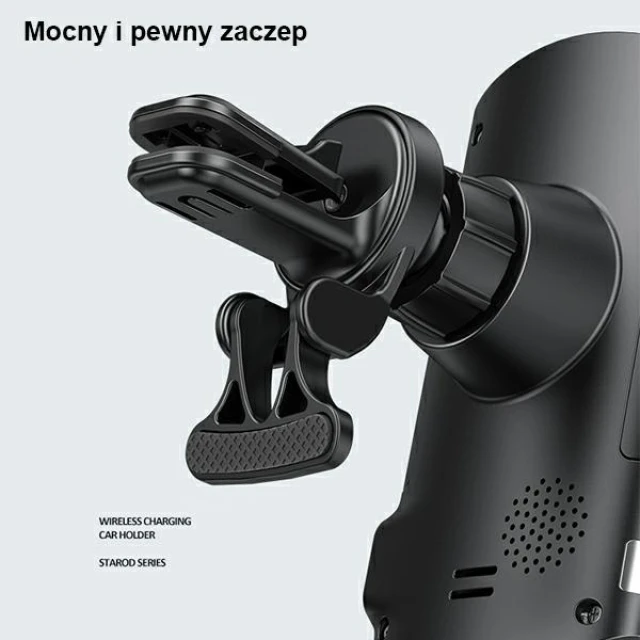 Автотримач з функцією бездротової зарядки Usams CD133 10W Wireless Charging Car Holder Black (CD133ZJ01)