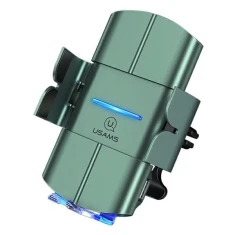 Автотримач з функцією бездротової зарядки Usams CD133 10W Wireless Charging Car Holder Green (CD133ZJ02)