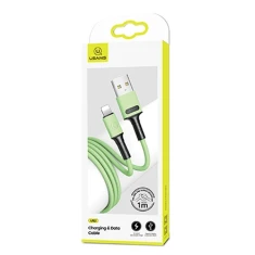Кабель Usams US-SJ434 U52 FC USB-A to Lightning 2A 1m Green (SJ434USB02)