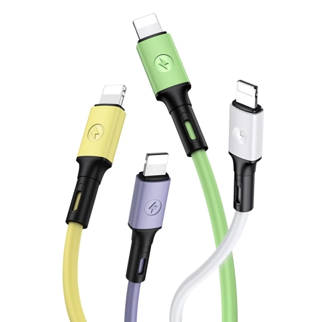 Кабель Usams US-SJ434 U52 FC USB-A to Lightning 2A 1m Purple (SJ434USB04)