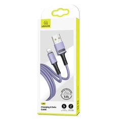Кабель Usams US-SJ434 U52 FC USB-A to Lightning 2A 1m Purple (SJ434USB04)