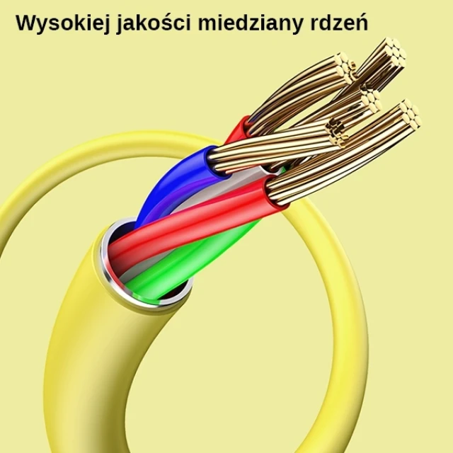 Кабель Usams US-SJ435 U52 FC USB-A to Micro-USB 2A 1m Yellow (SJ435USB03)