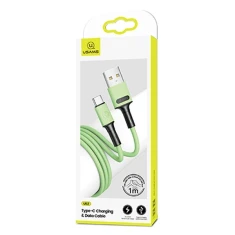 Кабель Usams US-SJ436 U52 FC USB-A to USB-C 2A 1m Green (SJ436USB02)