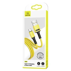 Кабель Usams US-SJ436 U52 FC USB-A to USB-C 2A 1m Yellow (SJ436USB03)