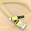 Кабель Usams US-SJ436 U52 FC USB-A to USB-C 2A 1m Yellow (SJ436USB03)