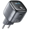 Мережевий зарядний пристрій Usams CC338 T75 GaN Smart Digital Display 65W USB-C Tarnish (CC338TC01)