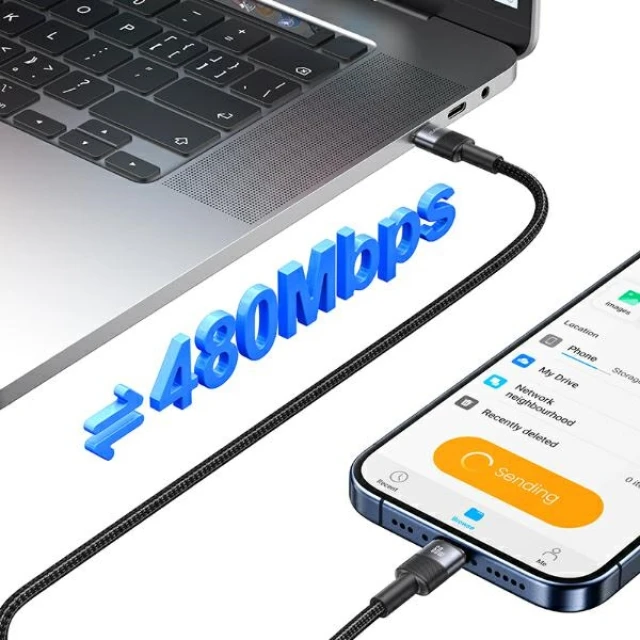 Кабель Usams USB-C на USB-C Fast Charging Tarnish (SJ724USBSG01)