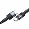 Кабель USAMS USB-C на USB-C 60W 1.2m плетений (30 шт) (SJ724ZJ01)