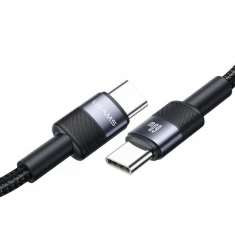 Кабель USAMS USB-C на USB-C 60W 1.2m плетений (30 шт) (SJ724ZJ01)