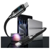 Кабель Usams HX Series USB-C to USB-C 100W 1.2 m Titanium (SJ742USB02)