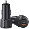 Автомобільний зарядний пристрій Usams YT Series USB-A/USB-C 60W Black (CC283CC01)