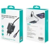 Мережевий зарядний пристрій Usams JC Series PD 20W USB-C with Built-In USB-C Cable Black (CC261TC01)