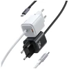 Мережевий зарядний пристрій Usams JC Series PD 30W USB-C with Built-In USB-C Cable White (CC264TC02)