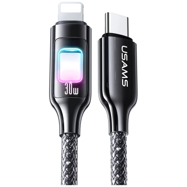 Кабель Usams TC Series USB-C to Lightning 30W 1.2 m Tarnish (SJ749USB01)