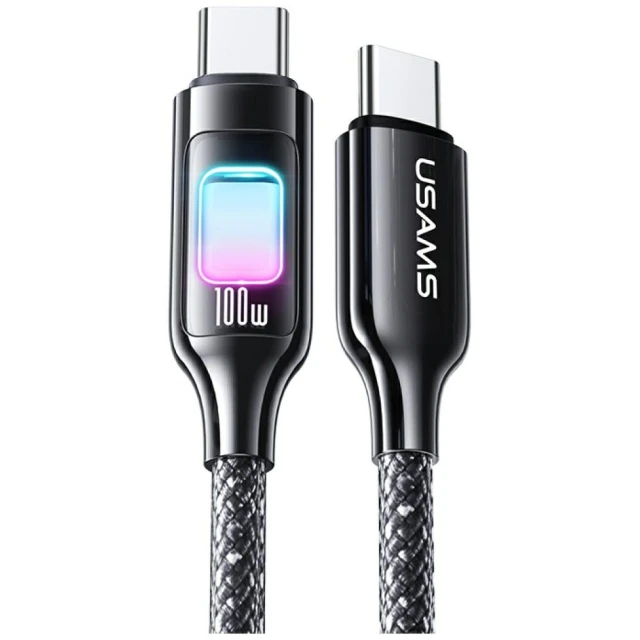 Кабель Usams TC Series USB-C to USB-C 100W 1.2 m Tarnish (SJ750USB01)