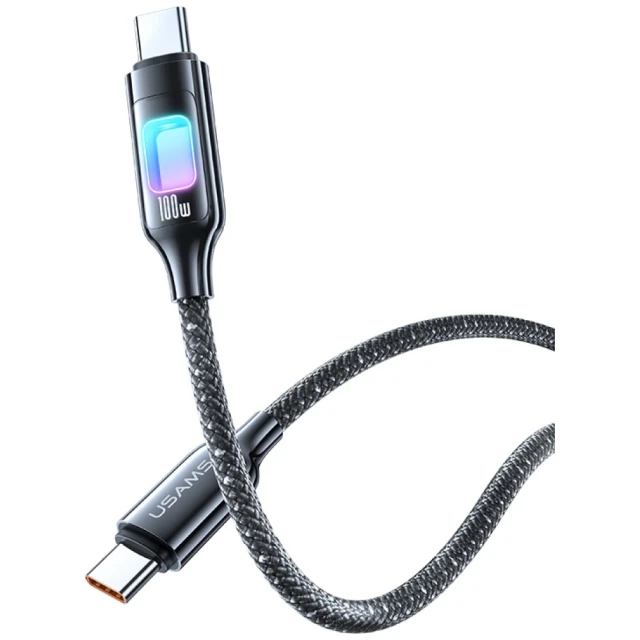 Кабель Usams TC Series USB-C to USB-C 100W 1.2 m Tarnish (SJ750USB01)