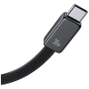 Мережевий зарядний пристрій Usams Xiang Series PD 30W USB-A | USB-C with Built-In USB-C Cable Black (CC296TC01)