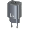 Мережевий зарядний пристрій Usams T66 PD 45W 2xUSB-C Tarnish (CC305TC01)