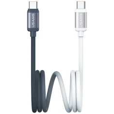 Кабель Usams Bicolor Series USB-C to USB-C 1.2m Black White (SJ756USB01)