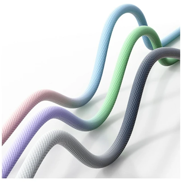 Кабель Usams Bicolor Series USB-C to USB-C 1.2m Green Purple (SJ756USB02)