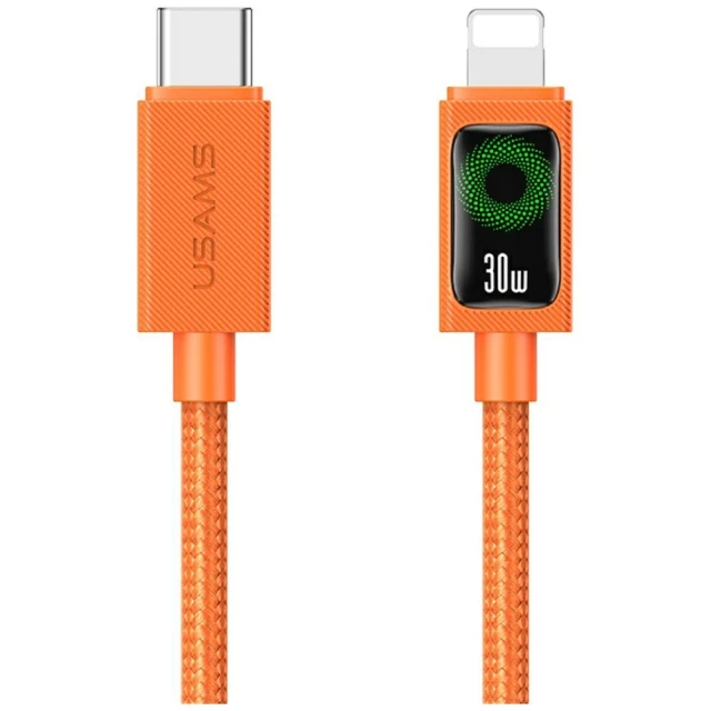 Кабель Usams SJ774 PD 30W USB-C/Lightning 1.2m Orange (SJ774USB02)