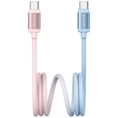 Кабель Usams Bicolor Series USB-C to USB-C 1.2m Blue Pink (SJ756USB03)